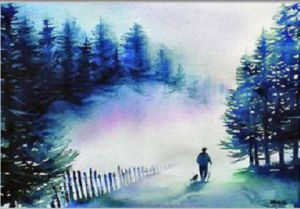 Voir le détail de cette oeuvre: brouillard en montagne