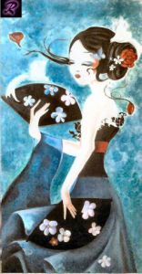 Voir le détail de cette oeuvre: la japonaise geisha